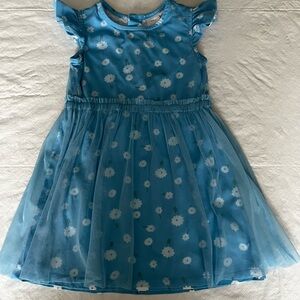 Hanna Andersson Blue Floral Tulle Dress